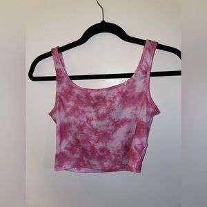 Shein Pink Tye Fye Tank top